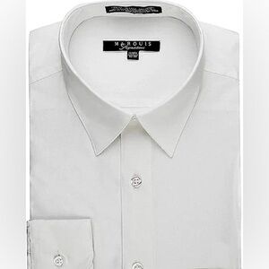 Marquis Signature Slim Fit White Buttoned Down Shirt